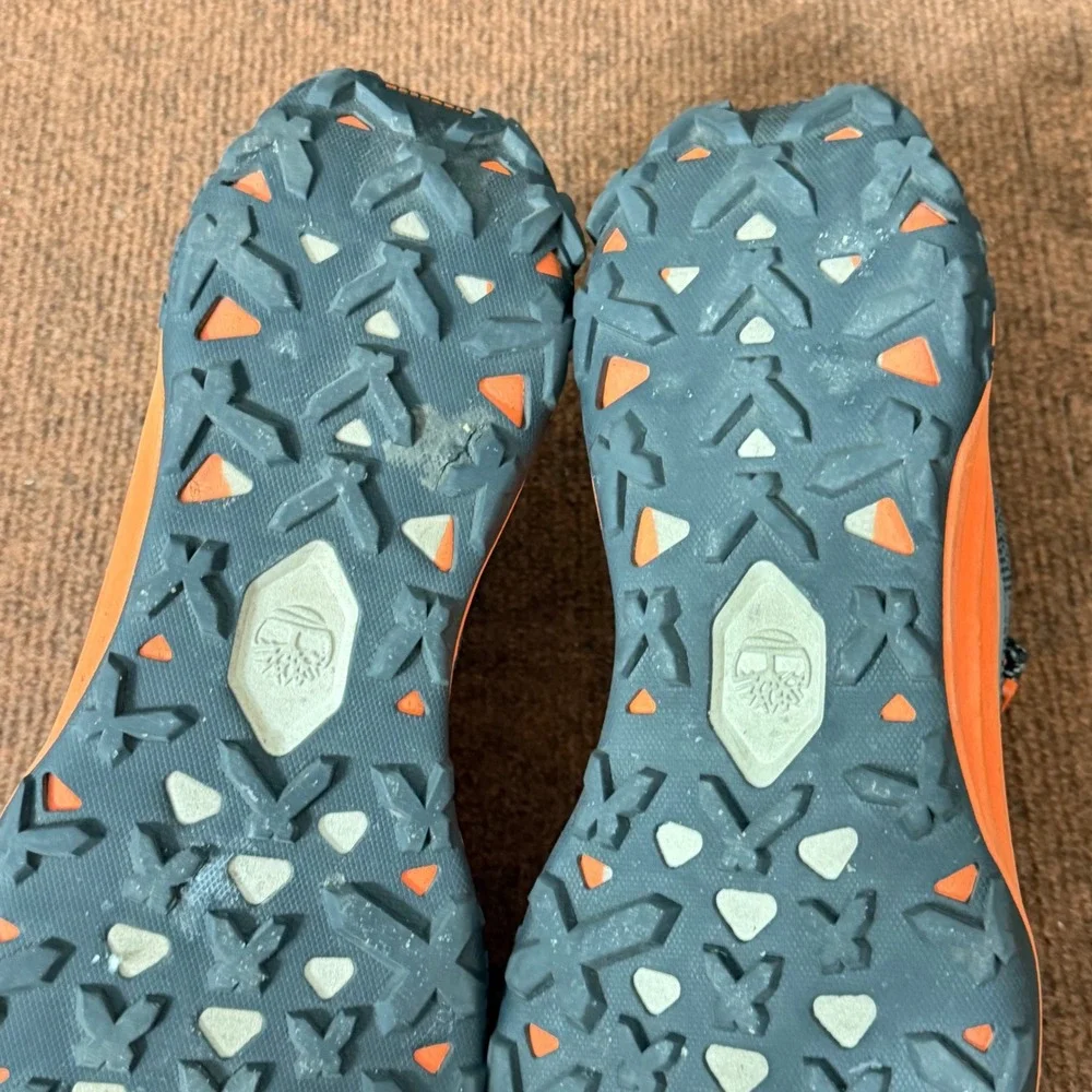Timberland Motion Access Mens 10.5 Grey Orange Trail Hiking Shoes TB0A6DJKENO A-